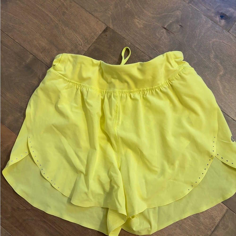 Yellow Women's Athletic Shorts